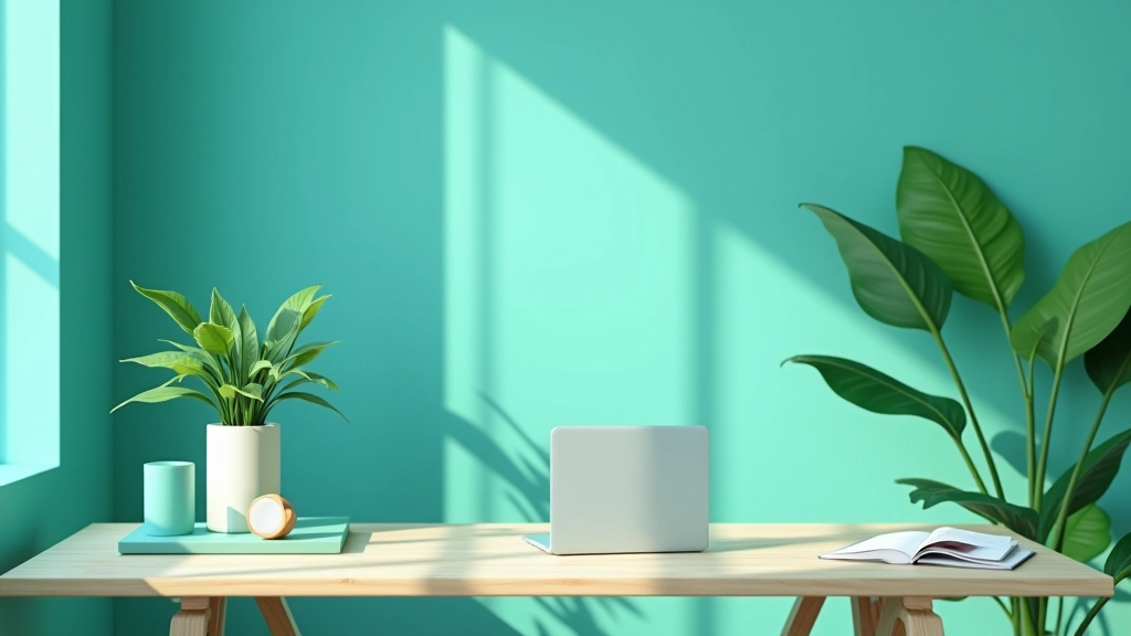 Studené barvy — modrá a zelená v minimalistickém designu webové stránky pro wellness